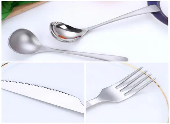 Pure titanium fork and spoon Pure titanium fork and spoon